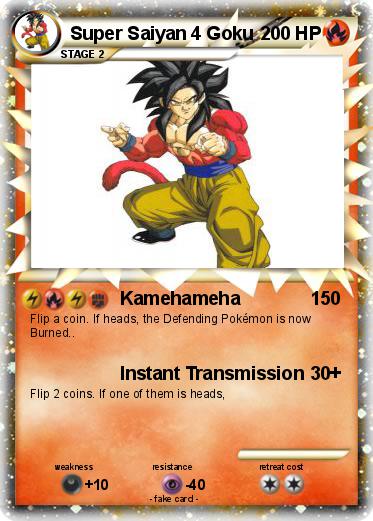 Pokemon Super Saiyan 4 Goku