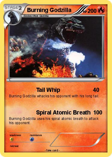 Pokemon Burning Godzilla