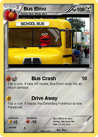 Pokemon Bus Elmo