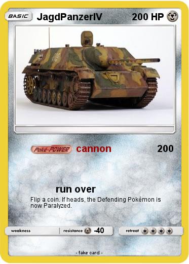 Pokemon JagdPanzerIV