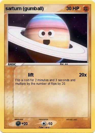 Pokemon sarturn (gumball)