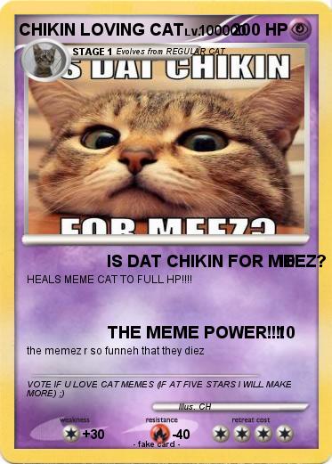 Pokemon CHIKIN LOVING CAT