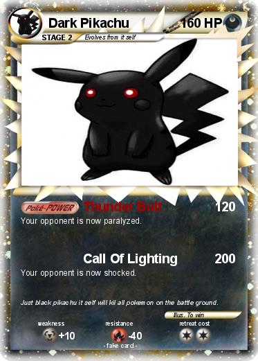 Pokemon Dark Pikachu
