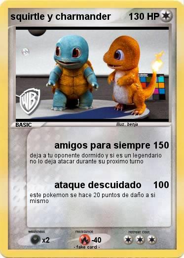 Pokemon squirtle y charmander