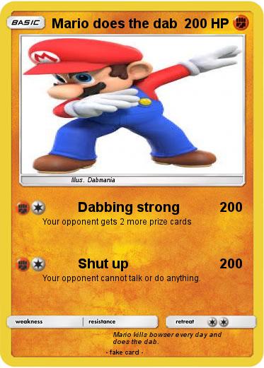 Pokemon Mario does the dab