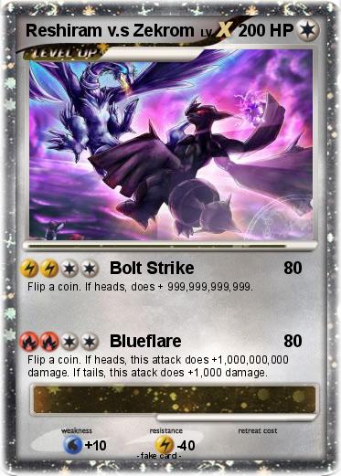 Pokemon Reshiram v.s Zekrom