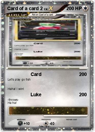 Pokemon Card of a card 2