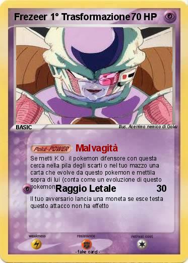 Pokemon Frezeer 1° Trasformazione