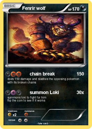 Pokemon Fenrir wolf
