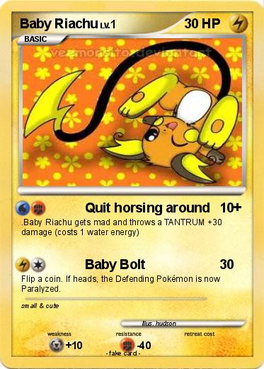 Pokemon Baby Riachu