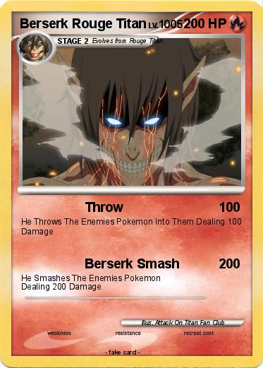 Pokemon Berserk Rouge Titan