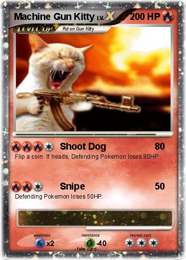 Pokemon Machine Gun Kitty