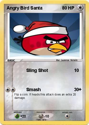 Pokemon Angry Bird Santa