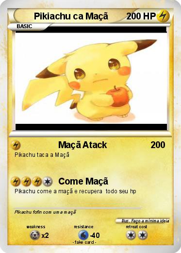 Pokemon Pikiachu ca Maçã