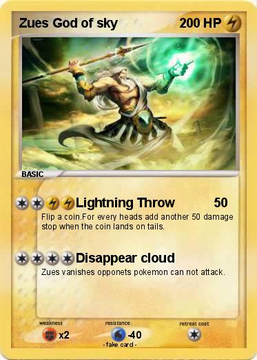 Pokemon Zues God of sky