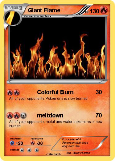 Pokemon Giant Flame