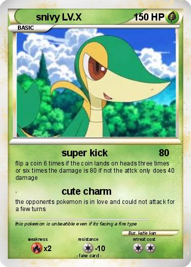 Pokemon snivy LV.X