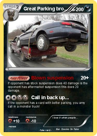 Pokemon Great Parking bro...