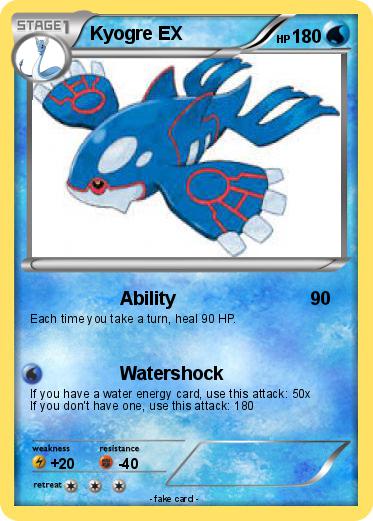 Pokemon Kyogre EX