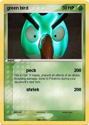 Pokemon green bird