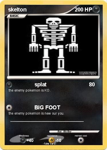 Pokemon skelton