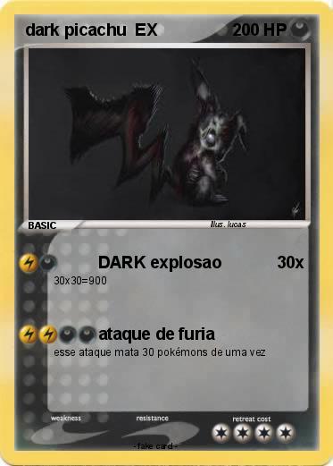 Pokemon dark picachu  EX