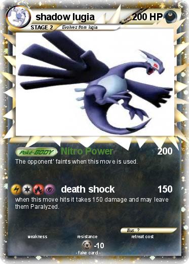 Pokemon shadow lugia