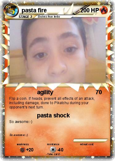 Pokemon pasta fire