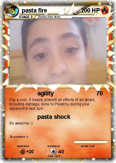 Pokemon pasta fire