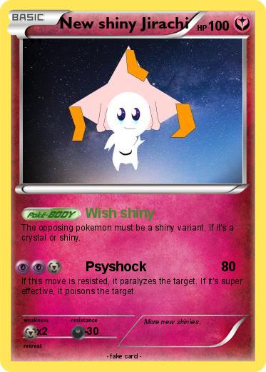 Pokemon New shiny Jirachi