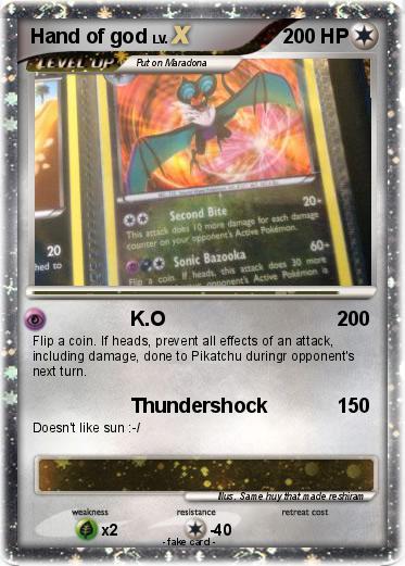 Pokemon Hand of god