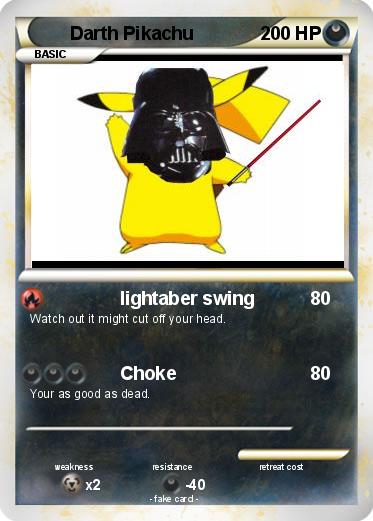 Pokemon Darth Pikachu