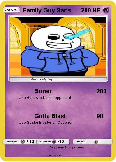 Pokemon Family Guy Sans