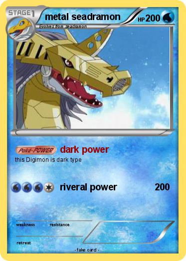 Pokemon metal seadramon