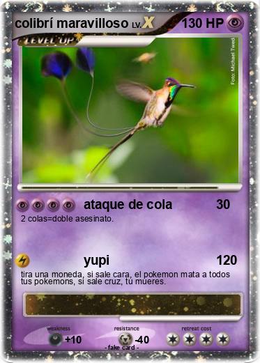 Pokemon colibrí maravilloso