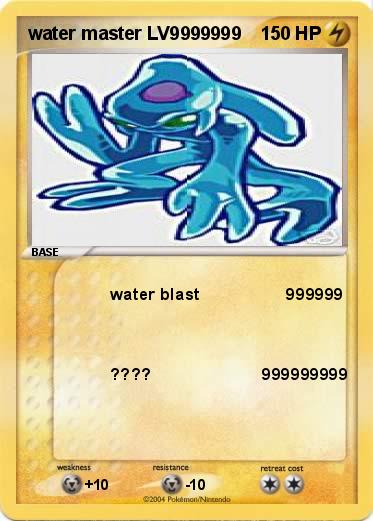 Pokemon water master LV9999999