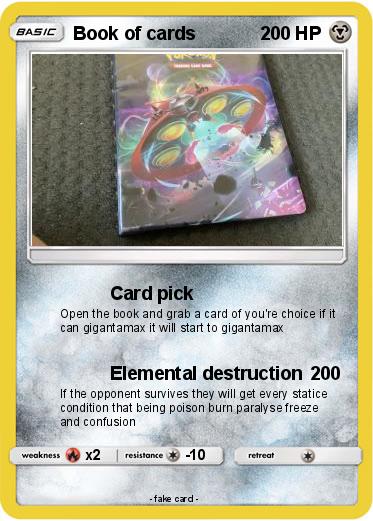 Pokemon Book of cards