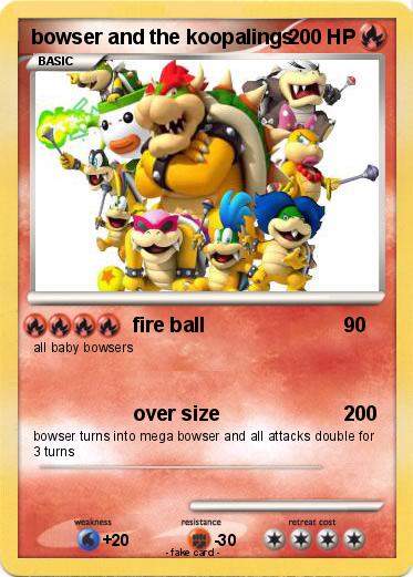 Pokemon bowser and the koopalings