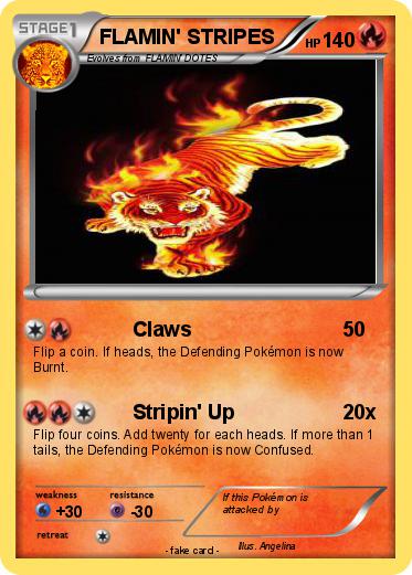 Pokemon FLAMIN' STRIPES