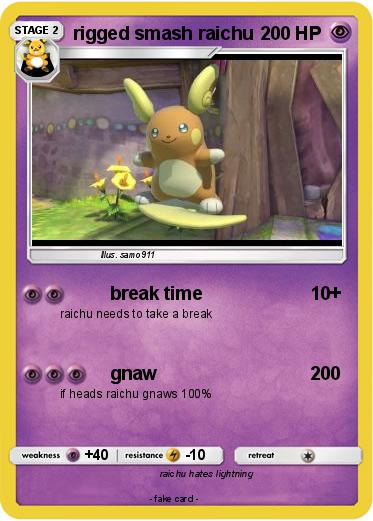 Pokemon rigged smash raichu