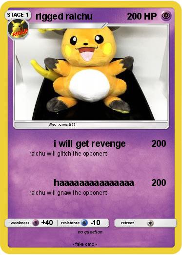 Pokemon rigged raichu