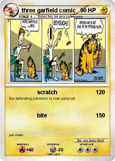 Pokemon three garfield comic