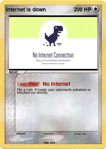 Pokemon Internet is down