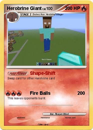 Pokemon Herobrine Giant