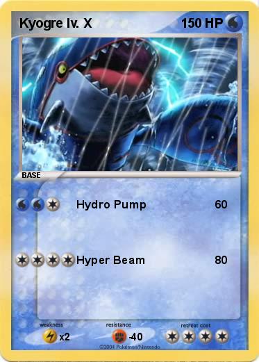 Pokemon Kyogre lv. X