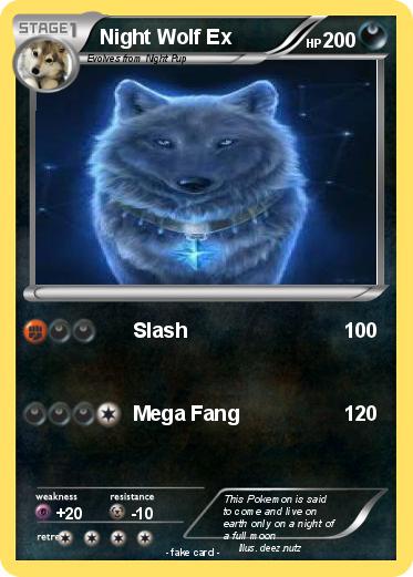 Pokemon Night Wolf Ex
