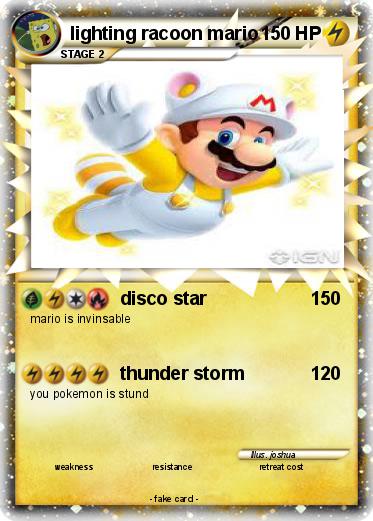 Pokemon lighting racoon mario