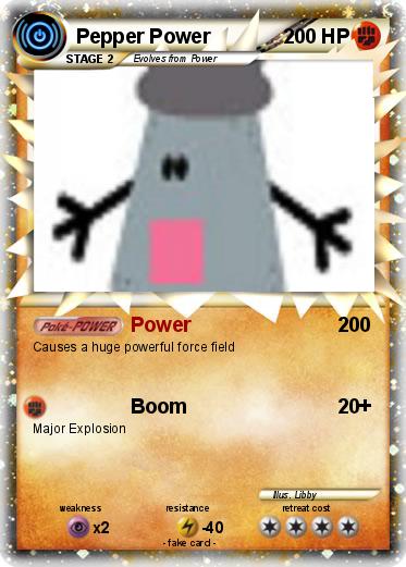 Pokemon Pepper Power