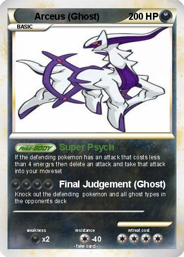 Pokemon Arceus (Ghost)