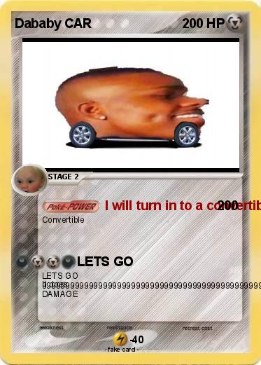 Pokemon Dababy CAR